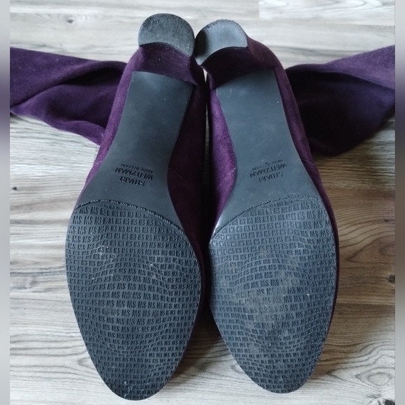 Stuart Weitzman Troika Thigh High Suede Tri-Color Boots Women's Size 9 - Picture 5 of 7